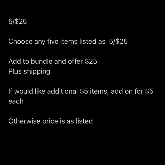 5/$25 - Picture 2 of 2